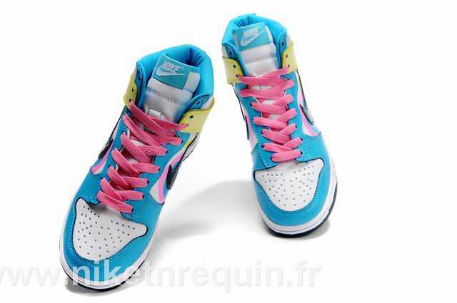 jaune bleu Nike Dunk SB femmes (3)